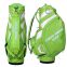 Green PU Leather Golf Staff Bag Large Capacity