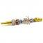 155mm Length metal yellow smoking pipe with metal beads animal shape cigarette holder filter rod with penant