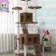China supplier multiple colors cat scratching tree house cat climbing post jumping rack