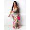 2021 Women Chain Print Vintage Sleeveless Tank Maxi Mermaid Dress Sexy Party Long Bodycon Midi Dresses  vest suspenders