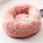 Wholesale Custom Luxury Warm Soft Dog Cat Cushion Sofa Plush Round Pet Bed