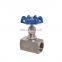 Adjustable needle valve J24W-160P DN6 DN10 DN15 stainless steel high temperature right angle welding L-type needle valve