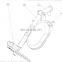 JYL steel wheelchair brake parts