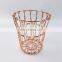 Mini Foldable Basket Collapsible Home Kitchen Counter Top Decor Metal Fruit Basket Stand Bowl Storage