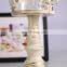 Europe white paint baking iron glass candlestick holder metal romantic candle holder wedding decoration