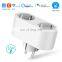 EU standard OEM Shunt dual control  voice control timing switch Smart life smart socket WiFi smart socket