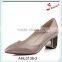 Brand new design square high heels shoes lady pointed toe dress shoes