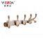 Wesda zinc alloy coat hook Hang hang clothes from a vintage copper cap Bathroom toilet 070