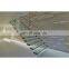 Wood tread with led floating staircase designs foshan factory