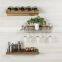 5 Bottle Wall Mounted 3 Piece Wine Bottle Rack