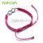 Topearl Jewelry Cubic Zirconia Jewelry for Women Great Sale Silver Infinity Sign Charm Hand-knitted Bracelet 9SB20