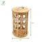 Bamboo Coffee Pod Holder Carousel, 30 Capacity, Brown Coffee Pod Storage Organizer