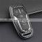 Keyless 4/5 Buttons Black Glossy Carbon Fiber Remote Key Shell Cover for Ford Fusion Mustang F150  Lincoln Smart Key Casing