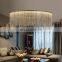 New Metal Tassel Chandelier Dining Room Home Modern Led Ceiling Hanging Light Decor Round Pendant Lamp