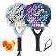 Custom High Quality Paleta Paddle,Wholesale Pala Hoflader Padel,beach Tennis Racchetta da Padel