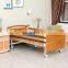 Fully Enclosed Wooden Side Rail 2 Function Hospital Elderly Patient Medical Electric Sick Bed for Clinic