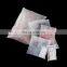 Custom clothing zipper bag transparent frosted pe plastic packaging bag