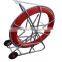300m Fiberglass Cable Guide Roller 14mm FRP fish tape / fiberglass cable snakes duct rodder