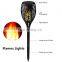 4 Pack IP65 Waterproof Garden Pathway LED Solar Torch Light with Flashing Flames