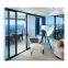 Huge Aluminium Doors Windows Aluminum Alloy Double Tempered Glass Three Panels Sliding Stacking Door