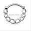 Chain 316L surgical steel septum clicker nose piercing Body Jewelry