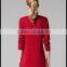 Special design chashmere sweater round collar sweater with buttons on back for girls