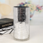 Silver Plated Glass Cylinder Vases Thick Tall Crackle Glass Vase For Home Wedding Decoration