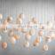 Alabaster Cluster Chandeliers for Living Room High Ceiling Light Fixtures Entrance Ceiling Pendant Drops Lights for Stairwell