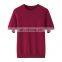 High-End 100% Cashmere Knitted T-Shirt for Women Casual Short Sleeves Pullover with Crew Neck 100% Solid for Autumn