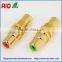 RCA female jacke to RCA female jack Barrel Coupler adaptor connector for Video Wall plate and panel