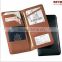 High quality OEM Genuine Leather Rfid Blocking Passport Wallet