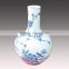 Home decorative ceramic vase with blue and white color