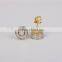 2015 Fashion New Earring Designs Round Stone Earring Designs