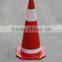 28" Red Painted Safety Rubber Road Cone