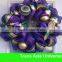 High Quality Cheap 15'' Mardi Gras wreaths