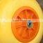 hand cart pu foam wheel 4.00-6 yellow color pu tire 400-6