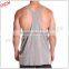 100% cotton men's y back gym singlet stringer bodybuilding wear