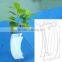 custom wholesale hot sale heteroideus shaped single color acrylic flower vase