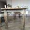 Classic oak wooden vintage furniture long dining table
