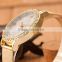 Net Belt New Design Woman's Quartz Watch Fashion Gold Rhinestone Woman Watches Stainless Steel High Quality Women's Watch SB1206