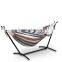 Double Hammock 2 Person With Space Saving Steel Stand Waterproof Carrying Bag