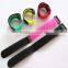 colorful hook and loop adjustable cable tie strap with plastic buckle