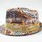 Fashion custom printed polyester fedora hat
