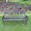 White Black Bronze Decorative Outdoor Aluminum Metal Garden Chair Bench