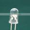 8mm LED Light Emitting Diode Lamp White 0.5W (Straw Hat)