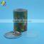 Air-proof Alu foil liner paper round box with easy open end