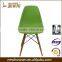 Cheap Plastic Wooden legs Dining Chair Plastic Chair For Restaurant