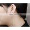 2016 new products fashion women 2 gram gold beautiful long thin ladies earring designs pictures