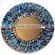 Amber 60 cm round Mosaic Glass Bathroom Wall Mirror