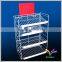 4-tiers metal wire used supermarket shelf for bread pushing sale